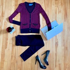 Simply Vera Vera Wang striped cardigan